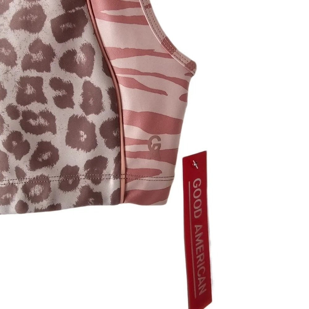 Good American Upper Cut Animal Sports Bra NWT - Picture 4 of 11